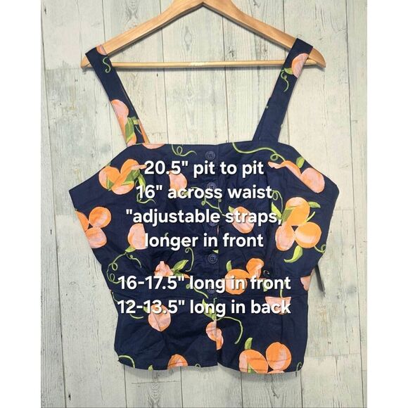 Modcloth Era Practice What You Peach Printed Sz. XL NWT - Picture 2 of 5